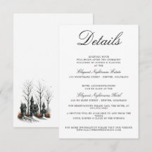 Cartão de Invólucro da Vila Halloween