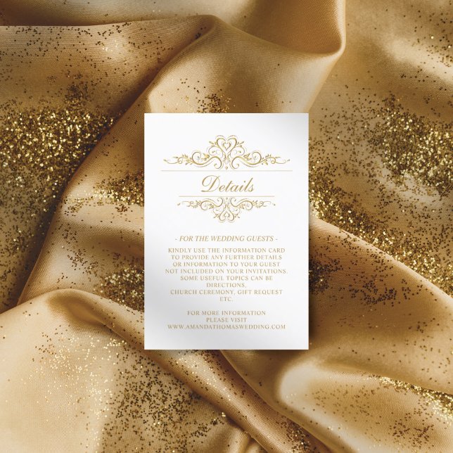 Informações Cartão de Invólucro de Frame de Ouro de Luxo (Criador carregado)