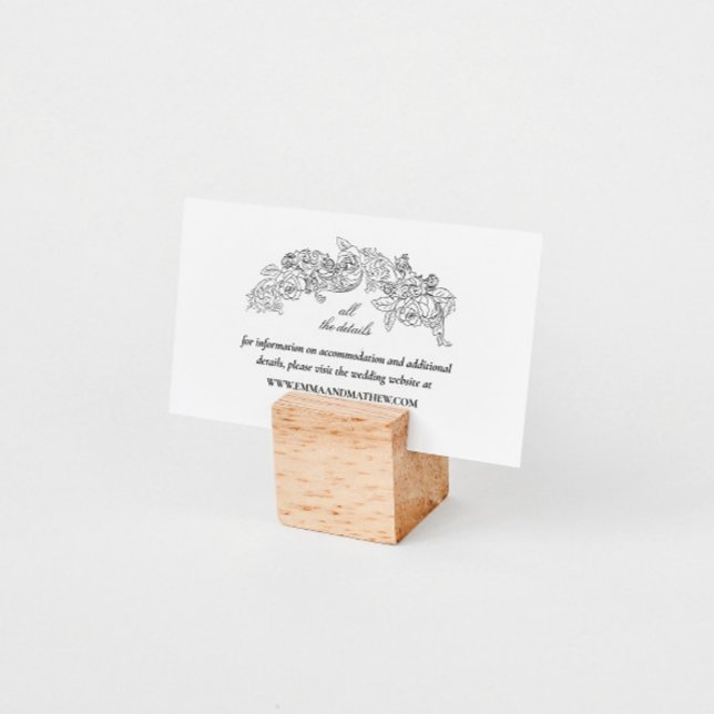 Informações Cartão de Invólucro do Site de Casamento Branco Pr (Criador carregado)