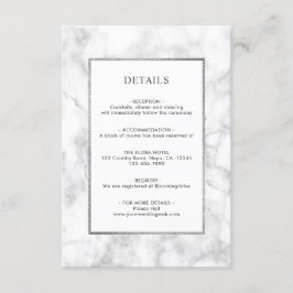 Informações Cartão de Invólucro para Detalhes do Casamento de 