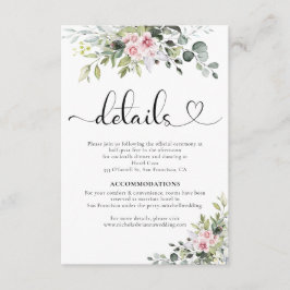 Informações Cartão de Invólucro Rosa Rosa Verde