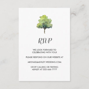 Informações Cartão de Invólucro RSVP de Casamento do País d