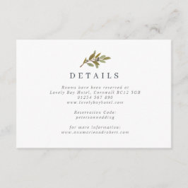 Informações Cartão de Invólucro Rustic Olive Branch