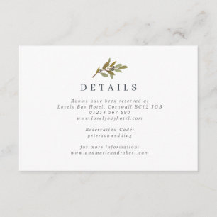 Informações Cartão de Invólucro Rustic Olive Branch