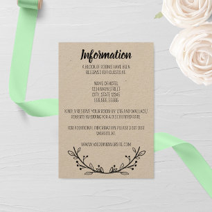Informações Cartão de Invólucro Rustic Wreath