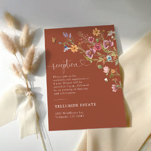 Informações Cartão de Invólucro Terracotta Wildflower