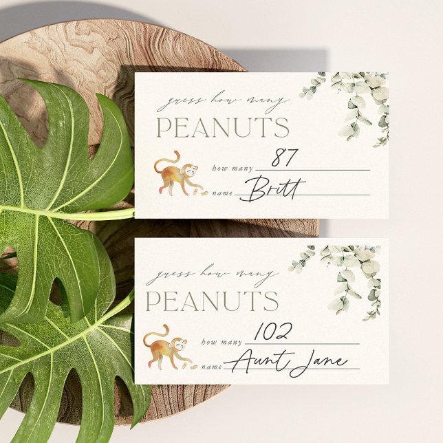 Informações Cartão de Jogo de Adivinhação de Amendoins para Ch (Criador carregado)