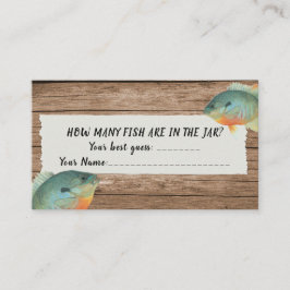 Informações Cartão de Jogo de Baby Shower de Pesca Quantos Pei