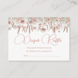 Informações Cartão de Jogo de Grama Botânica Floral de Pampas