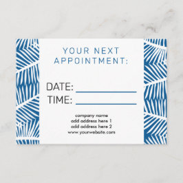 Informações Cartão de Lembrete de Compromisso de Salão