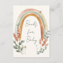 Cartão de Livros Boho Arco-Íris para Bebê – Grama 