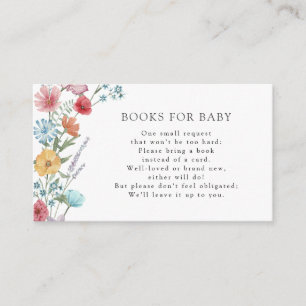 Informações Cartão de Livros de Flores Silvestres para Bebê