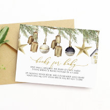 Cartão de Livros de Natal de Inverno para Bebê