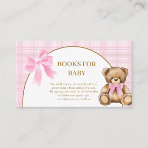 Informações Cartão de Livros de Ursinho Teddy Preparado para B