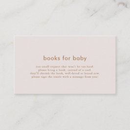 Informações Cartão de Livros em Ouro Rosa para Bebê