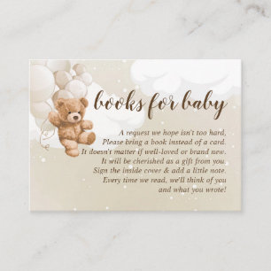 Informações Cartão de Livros para Bebê com Ursinho de Pelúcia