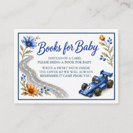 Informações Cartão de Livros para Chuvinha de Bebê Little Race