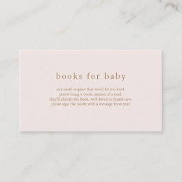 Informações Cartão de Livros Rosa ROWAN para Chuvinha de Bebê