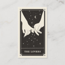 Cartão de Noivado Tarot dos Amantes Celestiais
