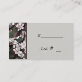 Informações cartão de número de tabela com endereço de recepçã