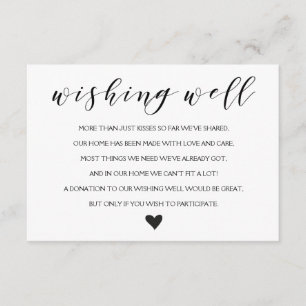 Informações Cartão de núpcias de casamento do Elegante Wishing