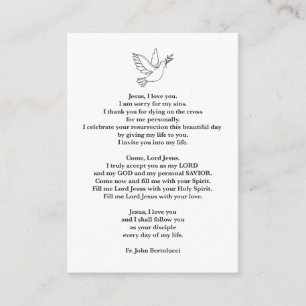 Informações Cartão de Oração