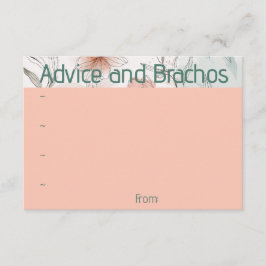 Informações Cartão de orientação floral de pêssego