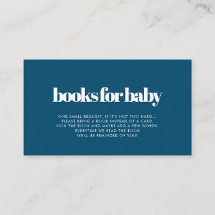 Informações Cartão de pedido de livro de baby shower minimalis