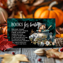 Informações Cartão de pedido de livro de chá de bebê de Hallow