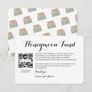 Informações Cartão de pedido de lua de mel casamento