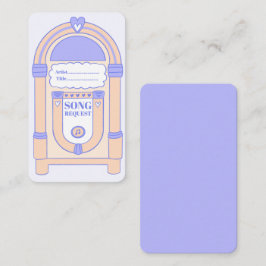 Informações Cartão de Pedido de Música para Jukebox de Festa R