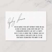 Cartão de Presente de Chuveiro de Exposição de Noi