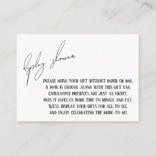 Informações Cartão de Presente de Chuveiro de Exposição de Noi