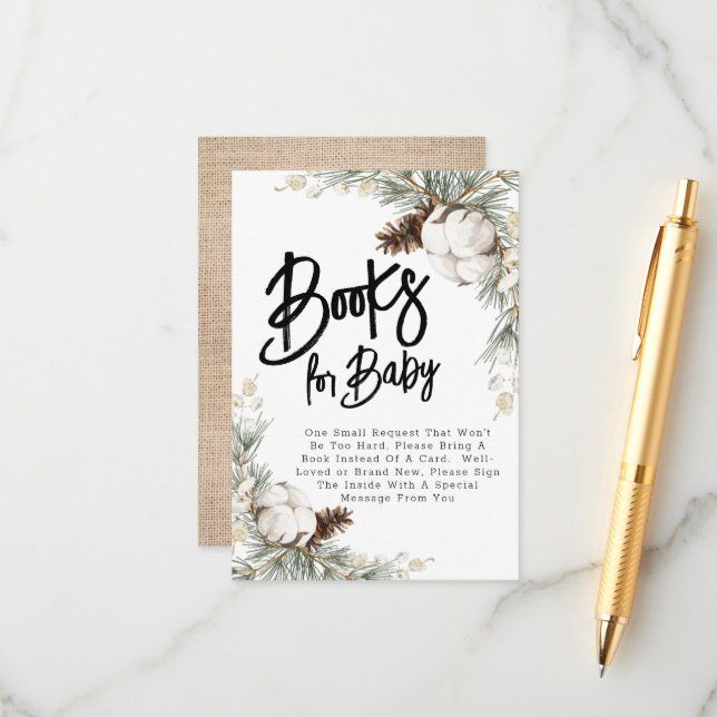 Informações Cartão de Presente de Livros de Abeto de Pinha par (Frente/Verso In Situ)