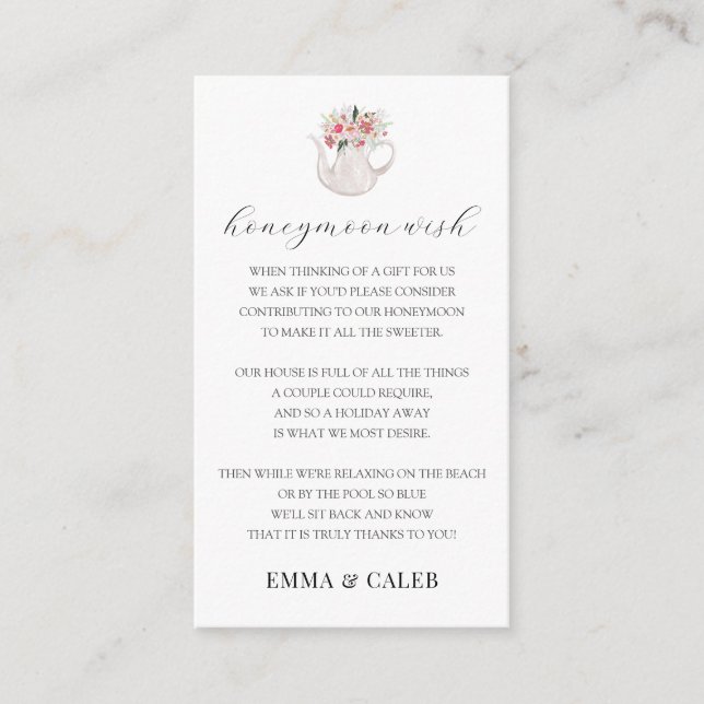 Informações Cartão de Presente do Fundo de Desejos de Lua de M (Frente)