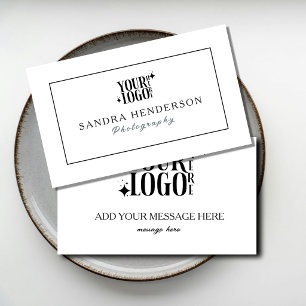 Informações Cartão de Promoção de Negócios de Fotografia Pro