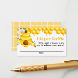 Informações Cartão de Raffle de Fralda de Mel Doce