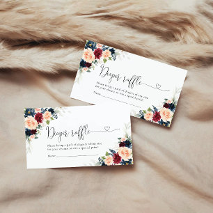 Informações Cartão de Raffle para Fralda de Borgonha e Marinho