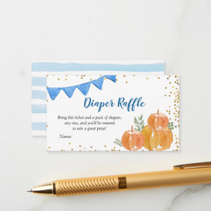 Informações Cartão de Raffle para Fralda Pumpkin Azul