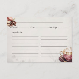 Informações Cartão de Receita Básica Café Crémeux