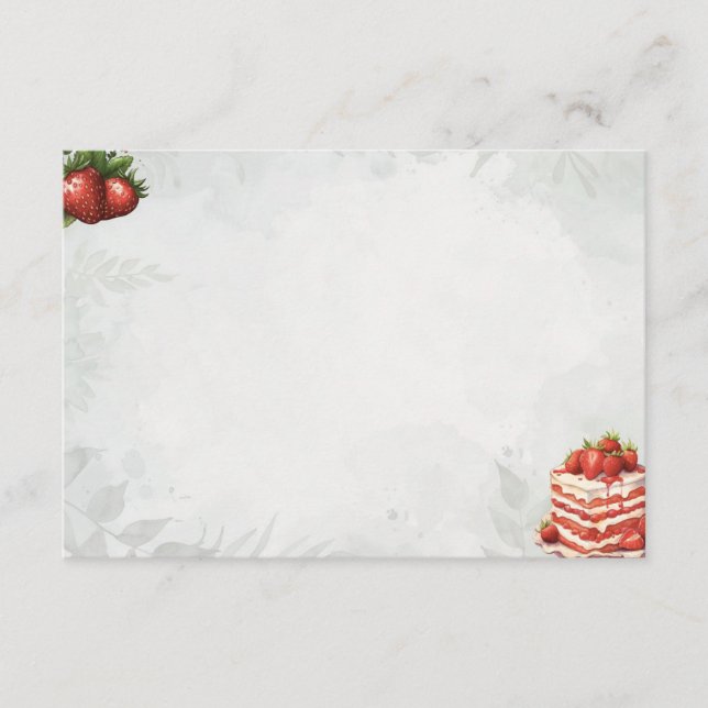 Informações Cartão de Receita Básica de Vazio do Sweet Treat d (Frente)