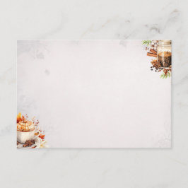 Informações Cartão de Receita Básica em Branco Açúcar e Especi