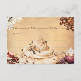 Informações Cartão de Receita Café Crémeux