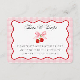 Informações Cartão de Receita Compartilhada da Coquete Cherry 