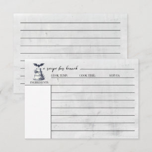 Informações Cartão de Receita de Bolo de Morcego