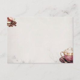 Informações Cartão de Receita de Café Crémeux Básico