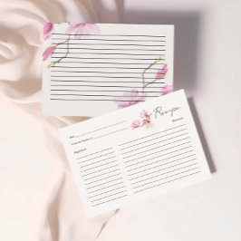 Informações Cartão de Receita de Chá de Noiva Romântico Magnol