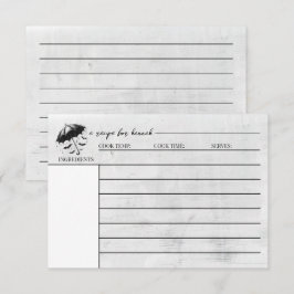 Informações Cartão de Receita de Guarda-Chuva de Banho