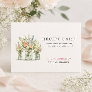 Informações Cartão de Receita de Jarro Floral Fresh Off the Ma