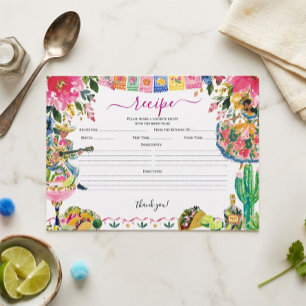 Informações Cartão de Receita de Noiva Pretty Fiesta